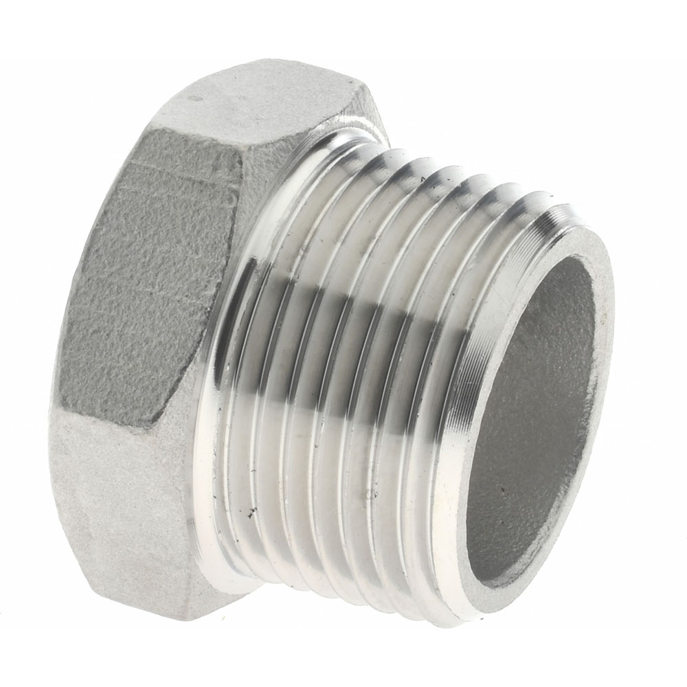 Value Collection Pipe Hex Bushing: 3/4 x 1/2", 304 Stainless Steel - 4HB3/4*1/2