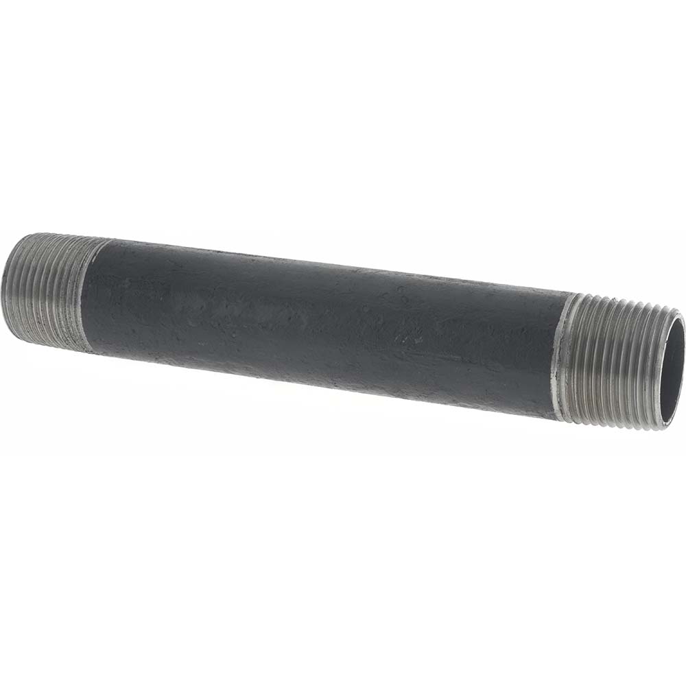 B&K Mueller Black Pipe Nipple: 4" Dia x 6" Long, Schedule 40 - 591-060BC