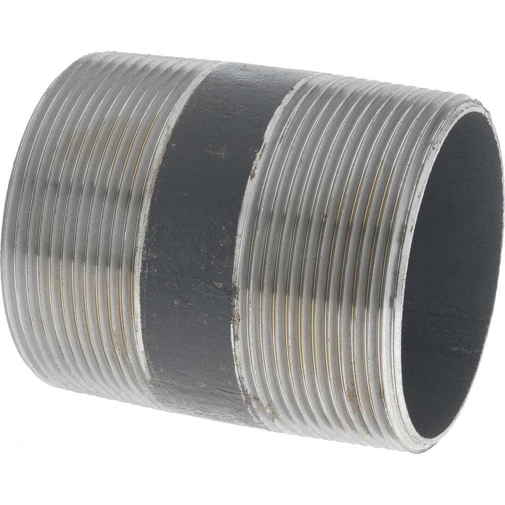 B&K Mueller Black Pipe Nipple: 4" Dia x 6" Long, Schedule 40 - 591-060BC