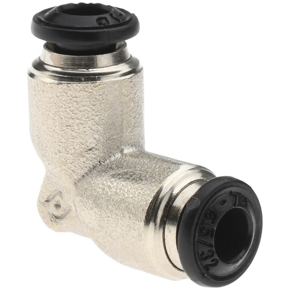 Aignep USA Push-to-Connect Tube x Tube Fitting: Union Elbow, 4.00 mm OD - 50130N-4
