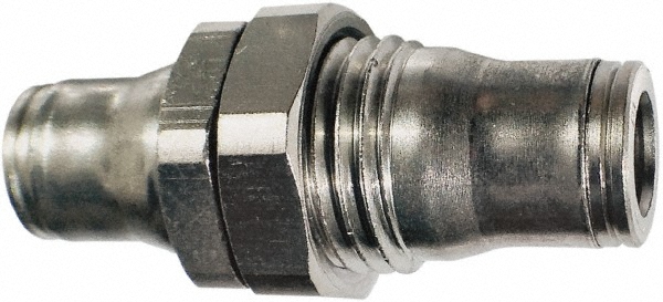 Legris Push-to-Connect Tube x Tube Fitting: Bulkhead Connector, 5/16" OD - 3616 08 00