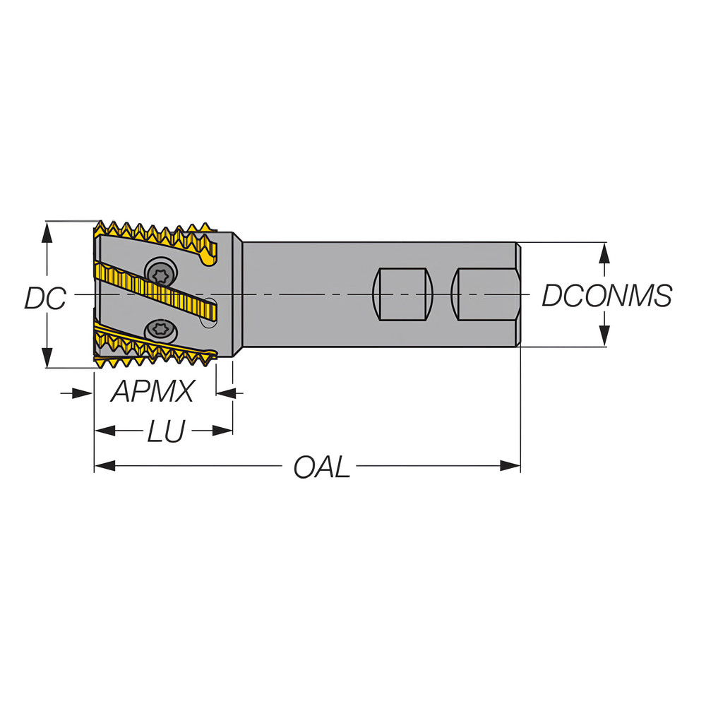 Tool-Flo Indexable Thread Mills: Cutting Diameter (mm): 32.00 - 2462612