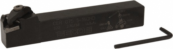 Seco Indexable Threading Toolholder: Internal, Left Hand, Uses 1.5 Inserts, 1.15 x 1.209" Shank - 02562792