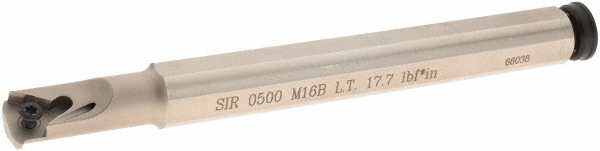 Carmex Indexable Threading Toolholder: Internal, Right Hand, 5/8 x 5/8" Shank - SIR0375K11