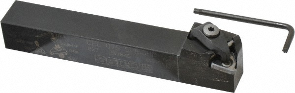 Ingersoll Cutting Tools Indexable Threading Toolholder: External, Left Hand, Uses 16 Inserts, 1-1/4 x 1-1/4" Shank - 3820135