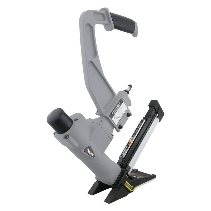 NuMax Pneumatic 3-in-1 15.5 and 16 Gauge 2 in. Flooring Nailer / Stapler with Flooring Mallet and Interchangeable Base Plates - SFL618