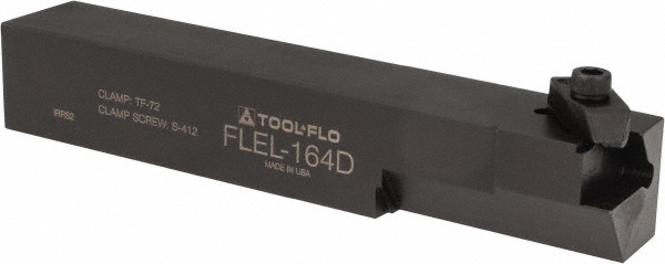 Tool-Flo Indexable Threading Toolholder: Internal, Left Hand, 1-3/4 x 1-3/4" Shank - 96402820