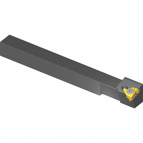 Vargus Indexable Threading Toolholder: Internal & External, Left Hand, 0.39 x 0.39" Shank - 001-00373