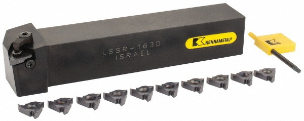 Kennametal Indexable Threading Toolholder: External, Right Hand, 32 x 32 mm Shank - 1125454