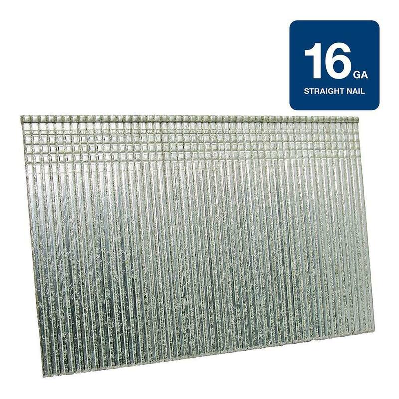 Grip-Rite 2 in. x 16-Gauge Electrogalvanized Steel Finish Nails 4000 per Box - GRF1624M