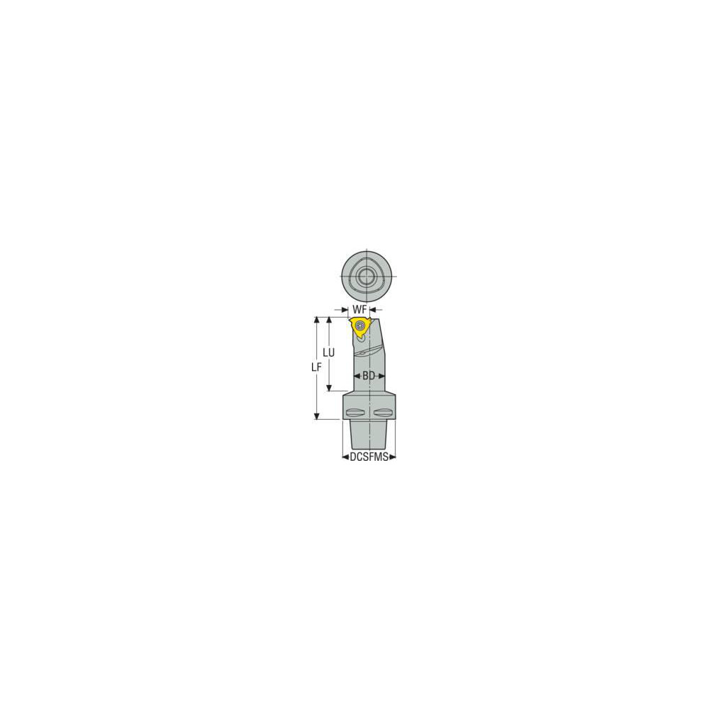Seco Indexable Threading Toolholder: Internal, Right Hand, Uses 2 Inserts, 40.01 x 40.01 mm Shank - 00008610