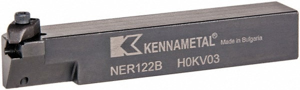 Kennametal Indexable Threading Toolholder: Left Hand, 20 x 20 mm Shank - 1098875