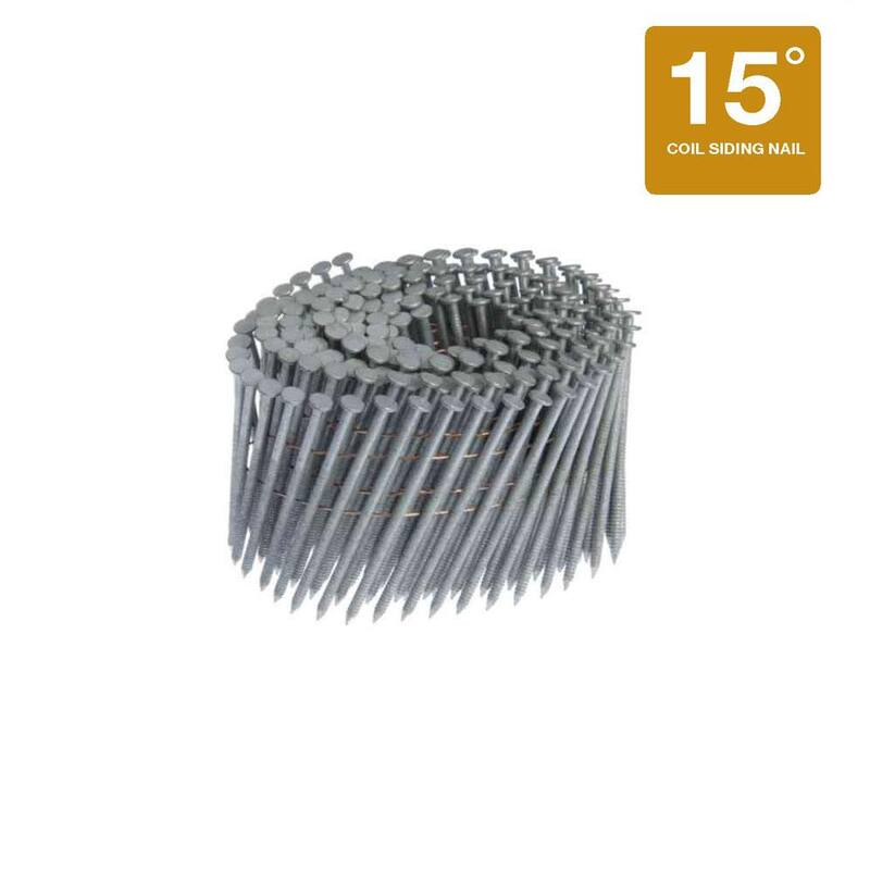 Grip-Rite 2 in. x 0.092 in. 15° Exterior Galvanized Wire Collated Ring Shank Nails 3000 per Box - GRC6R90DHG
