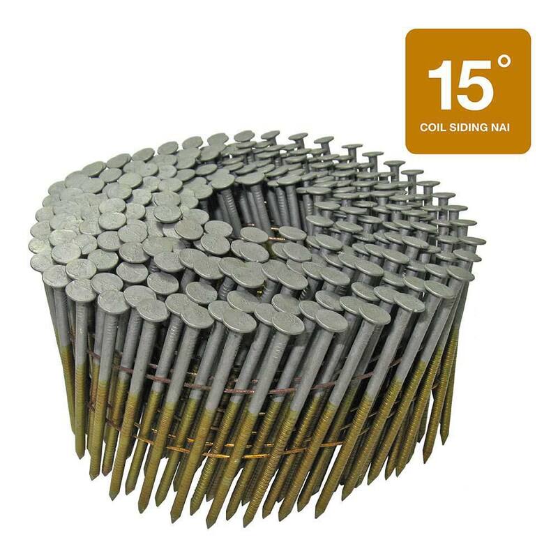 Grip-Rite 2 in. x 0.092 in. 15° Exterior Galvanized Wire Collated Ring Shank Nails 3000 per Box - GRC6R90DHG