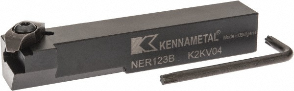 Kennametal Indexable Threading Toolholder: External, Right Hand, 19.05 x 19.05 mm Shank - 1097590
