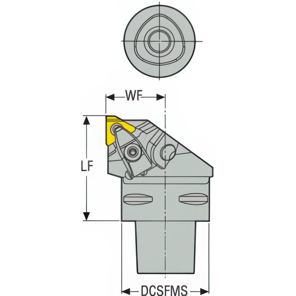 Seco Indexable Threading Toolholder: External, Right Hand, 1.969 x 50.01 mm Shank - 02484652