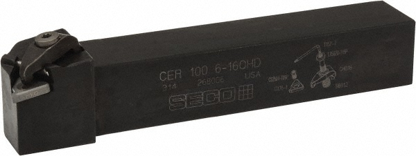 Seco Indexable Threading Toolholder: External, Right Hand, 1.969 x 50.01 mm Shank - 02484652
