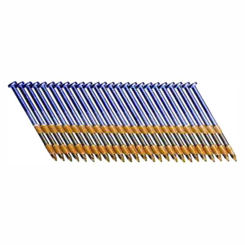 Grip-Rite 2-3/8 in. x 0.113 in. 21° Plastic Collated Exterior Galvanized Ring Shank Framing Nails 5000 per Box - GR08RHG