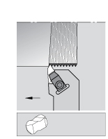 Dorian Tool Indexable Threading Toolholder: External, Left Hand, 1-1/4 x 1-1/4" Shank - 73310158095