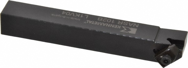 Kennametal Indexable Threading Toolholder: External, Right Hand, 10 x 10 mm Shank - 1098788