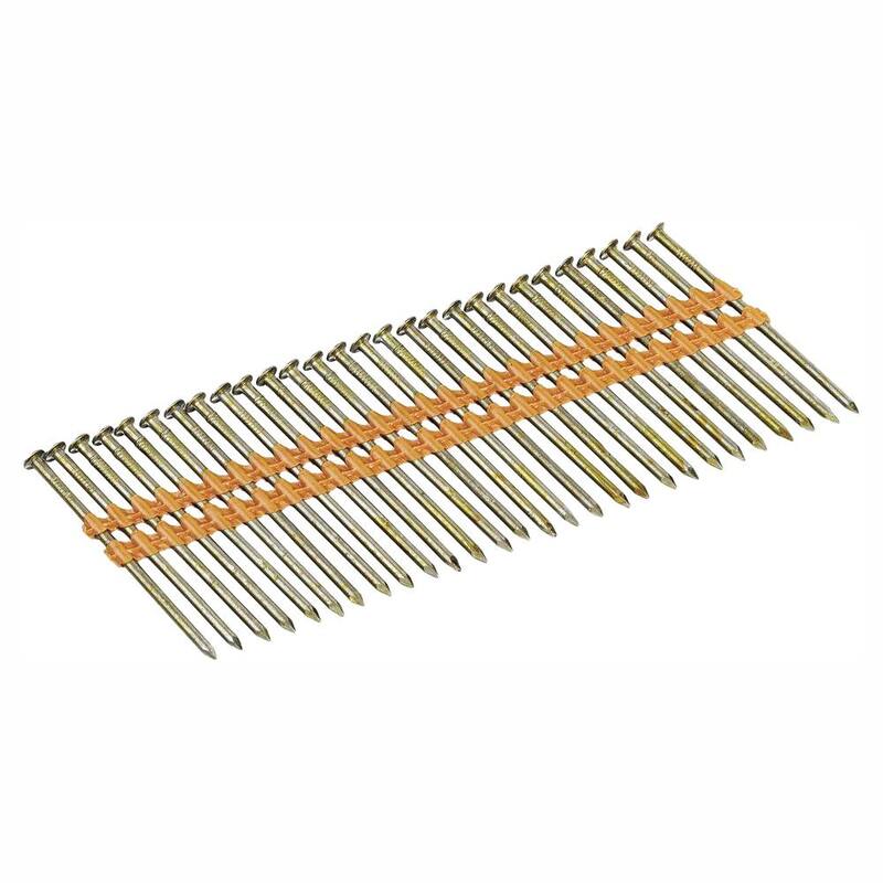 DEWALT 3 in. x 0.131 in. Ring Shank Galvanized Metal Framing Nails (2000 Pack) - DWRHS10DR131G