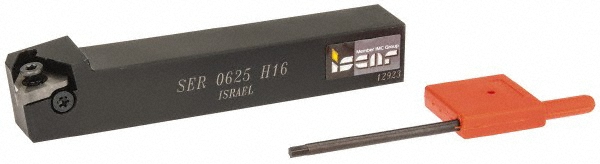 Carmex Indexable Threading Toolholder: External, Right Hand, 3/4 x 3/4" Shank - 075-3EXRHTHL