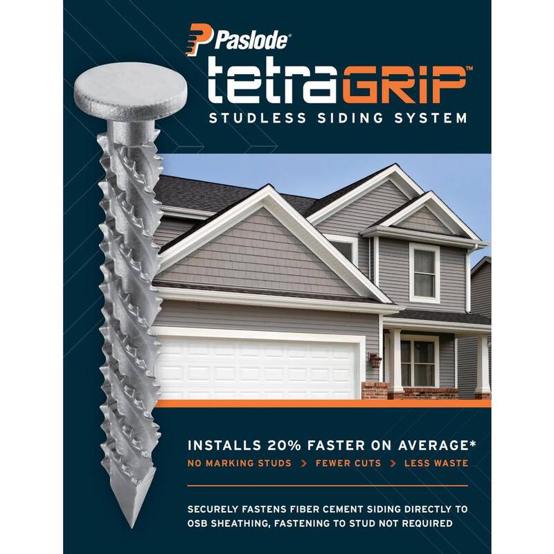 Paslode Tetra Grip 1-1/8 in. x 0.117 in. 11-Gauge 0 Degree Galvanized Steel Siding Nail (3600 Per Box) - 650964