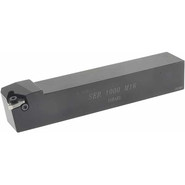 Ingersoll Cutting Tools Indexable Threading Toolholder: External, Left Hand, Uses 27 Inserts, 1 x 1" Shank - 3890432