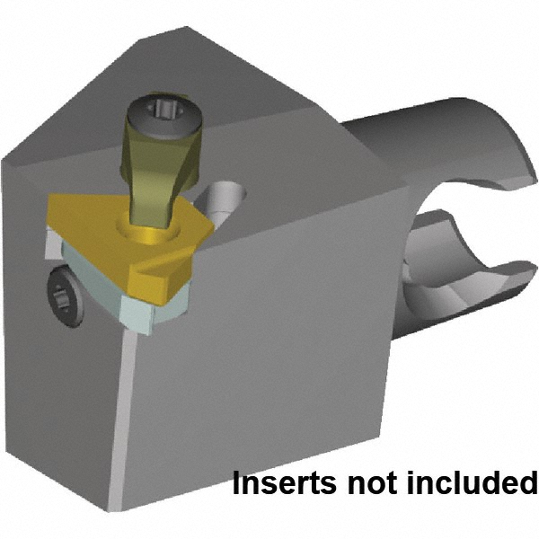 Kennametal Size KM20, 25mm Head Length, 17mm Ctr to Cutting Edge, Left Hand External Modular Threading Cutting Unit Head - 3482965