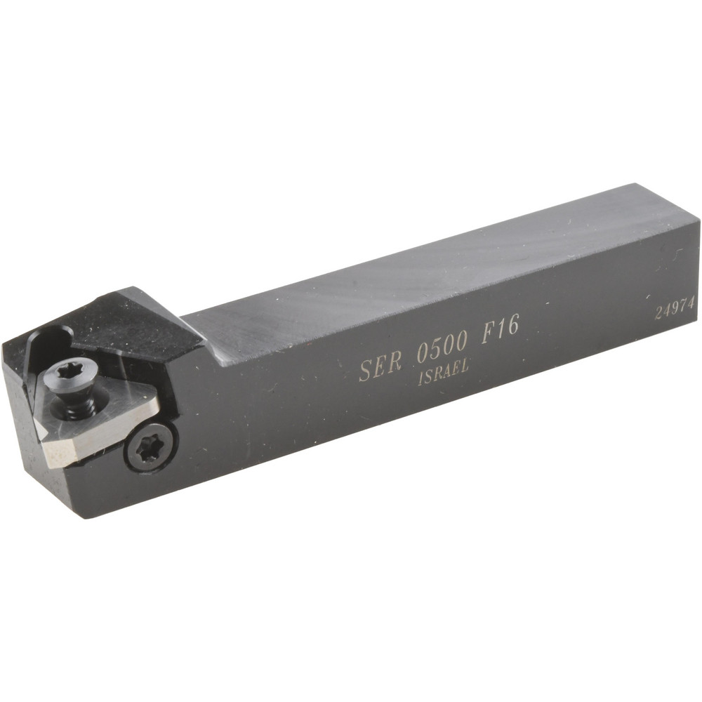 Ingersoll Cutting Tools Indexable Threading Toolholder: External, Right Hand, Uses 16 Inserts, 1-1/4 x 1-1/4" Shank - 3820052