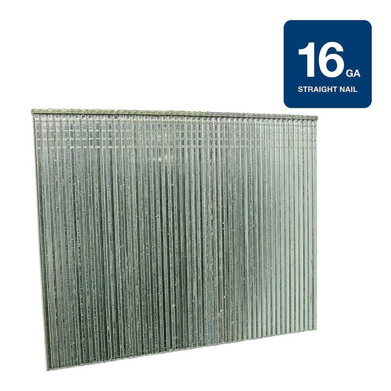 Grip-Rite 2-1/2 in. x 16-Gauge Electrogalvanized Steel Finish Nails 4000 per Box - GRF162124M