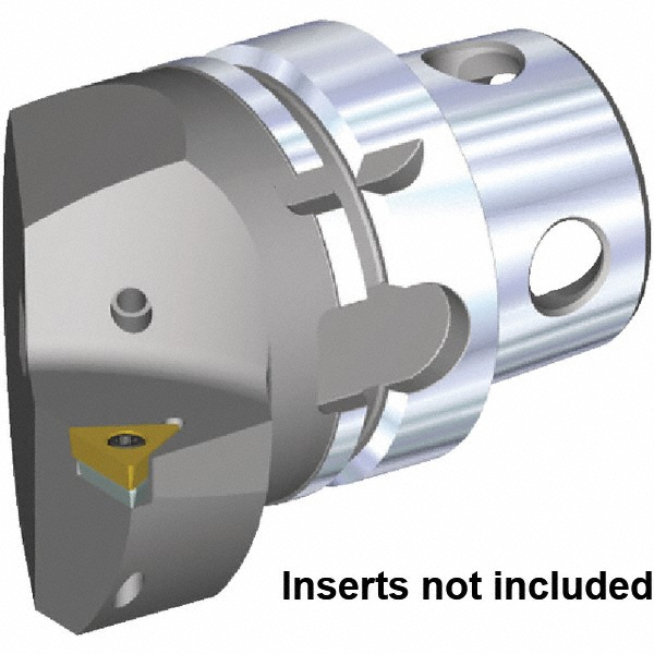 Kennametal Size KM4X63, 70mm Head Length, 43mm Ctr to Cutting Edge, Left Hand Internal/External Modular Threading Cutting Unit Head - 5578535