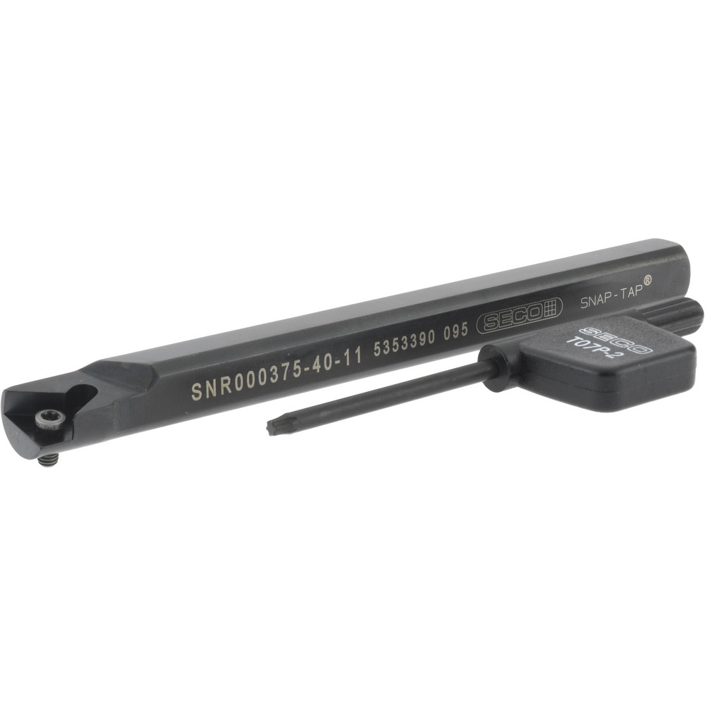 Seco Indexable Threading Toolholder: Internal, Right Hand, Uses 1.5 Inserts, 0.336 x 3/8" Shank - 00072380