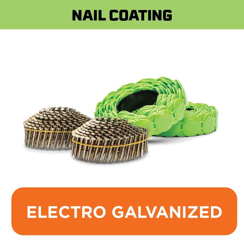 Stinger NailPac 1 in. Collated Roofing Nail with Cap (2000-Pack) - 0136260