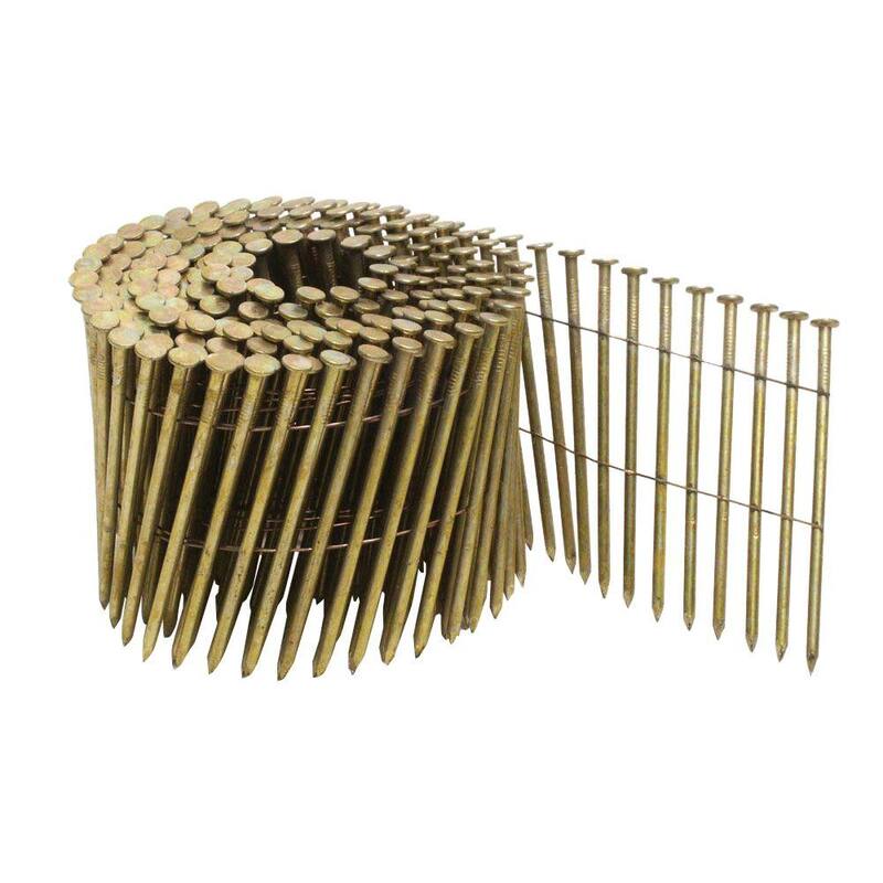 DEWALT 3-1/4 in. x 0.120 in. Galvanized Metal Coil Nails 2700 per Box - DWC12P120DG