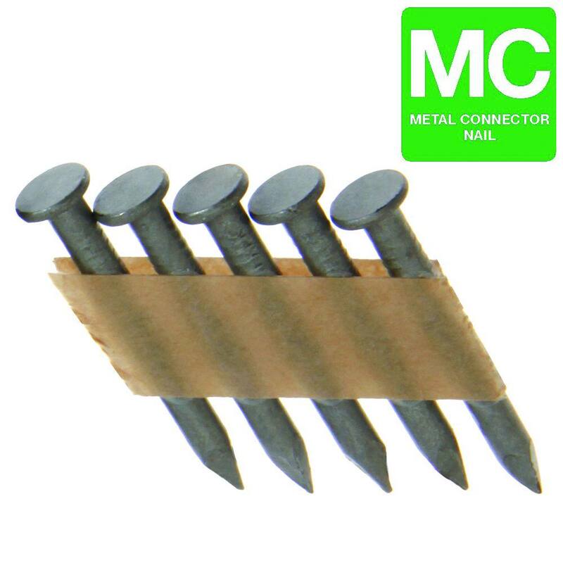 Grip-Rite 1-1/2 in. x 0.148 in. 33° Paper Collated Exterior Galvanized Hardened Smooth Shank Joist Hanger Nails 1000 per Box - GRJH4DHG1M
