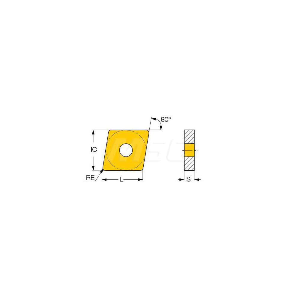 Iscar Turning Insert: CNMG431-VL IC806, Carbide - 5567594
