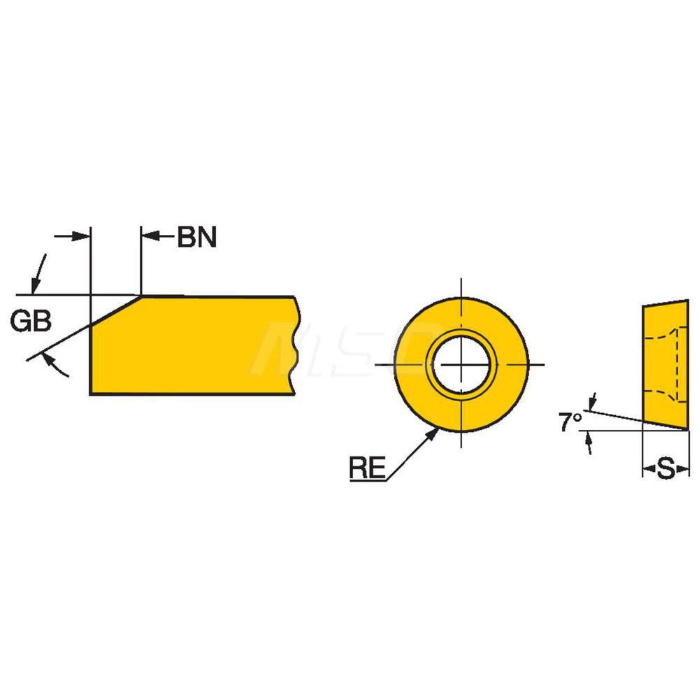 Sandvik Coromant Turning Insert: RCMT12 04 M0-SM S05F, Carbide - 5740727
