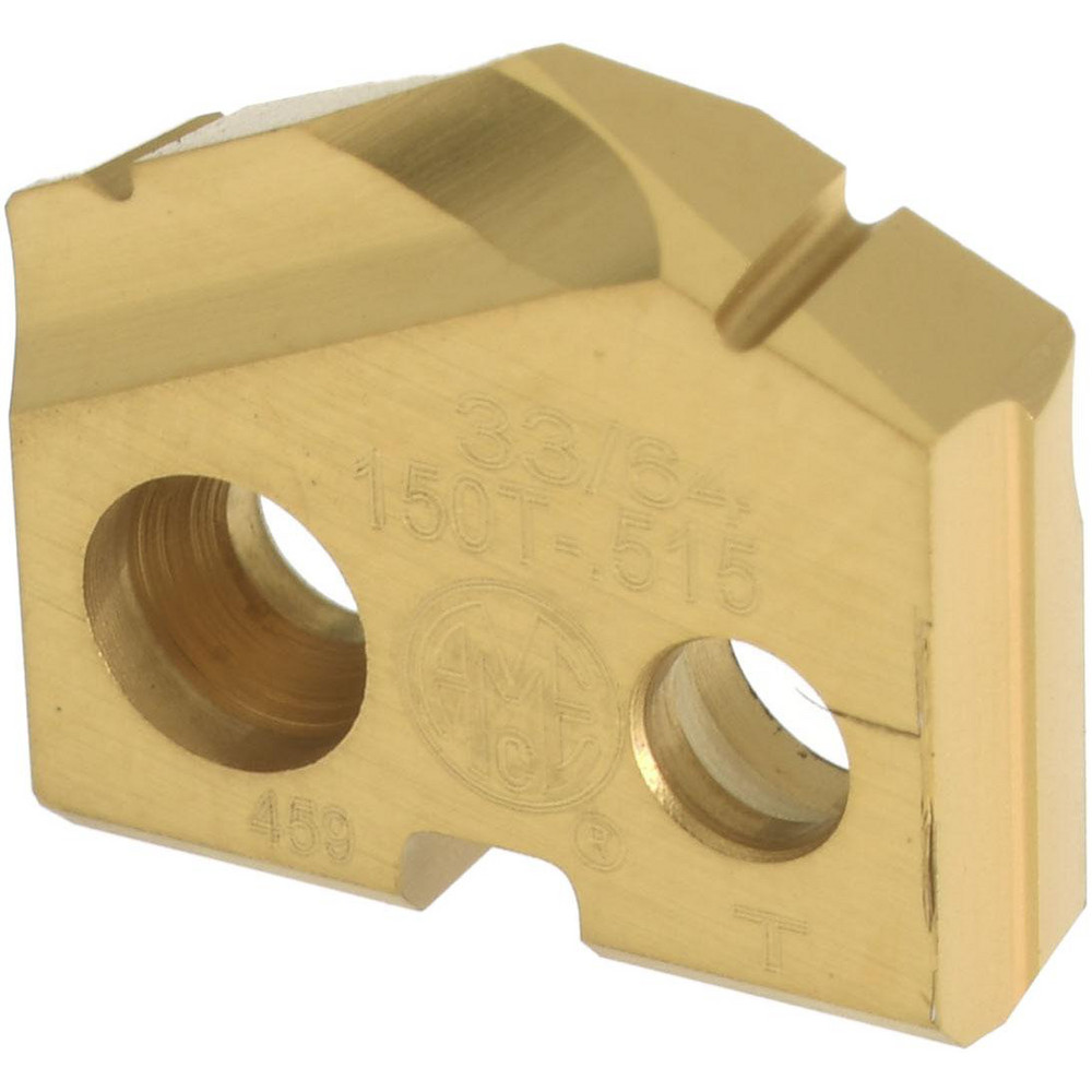 Allied Machine and Engineering Spade Drill Insert: 33/64" Dia, Seat Size 0, Cobalt, 132 deg Point - 150A-.515