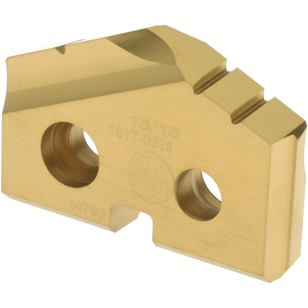 Allied Machine and Engineering Spade Drill Insert: 33/64" Dia, Seat Size 0, Cobalt, 132 deg Point - 150A-.515