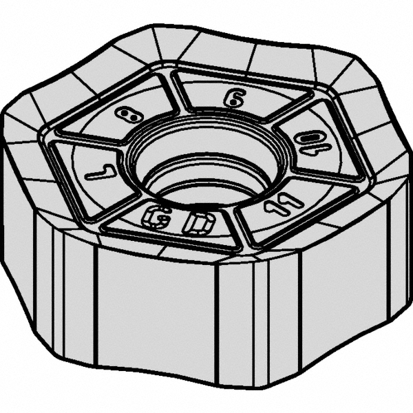 Kennametal Milling Insert: ANSI HNPJ535ANSNGD, ISO HNPJ0905ANSNGD, KCPM40, Solid Carbide - 5550795