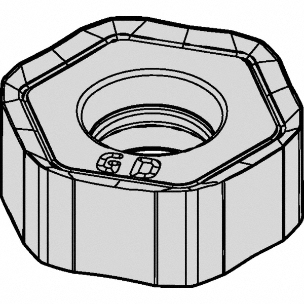 Kennametal Milling Insert: ANSI HNGJ43ANSNHD, ISO HNGJ0604ANSNHD, KCSM40, Solid Carbide - 6165864
