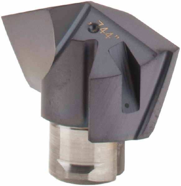 Iscar Replaceable Drill Tips: ICP 0744, 0.7440" Dia, 18.90 mm Dia, 140 deg Point,  IC908 - 5506642