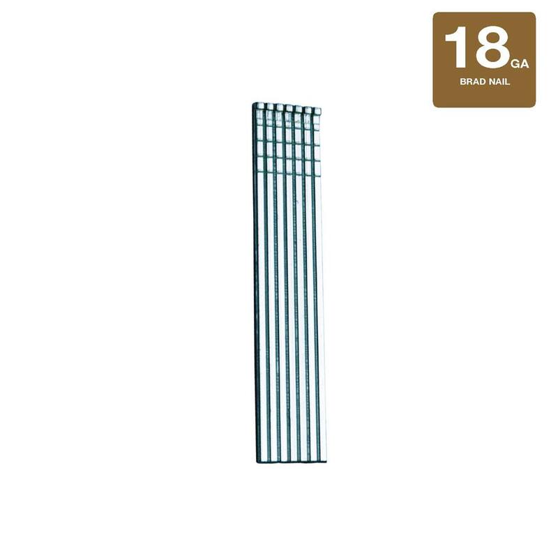 Grip-Rite 1-3/4 in. x 18-Gauge Electrogalvanized Brad Nails 5000 per Box - GRF18134