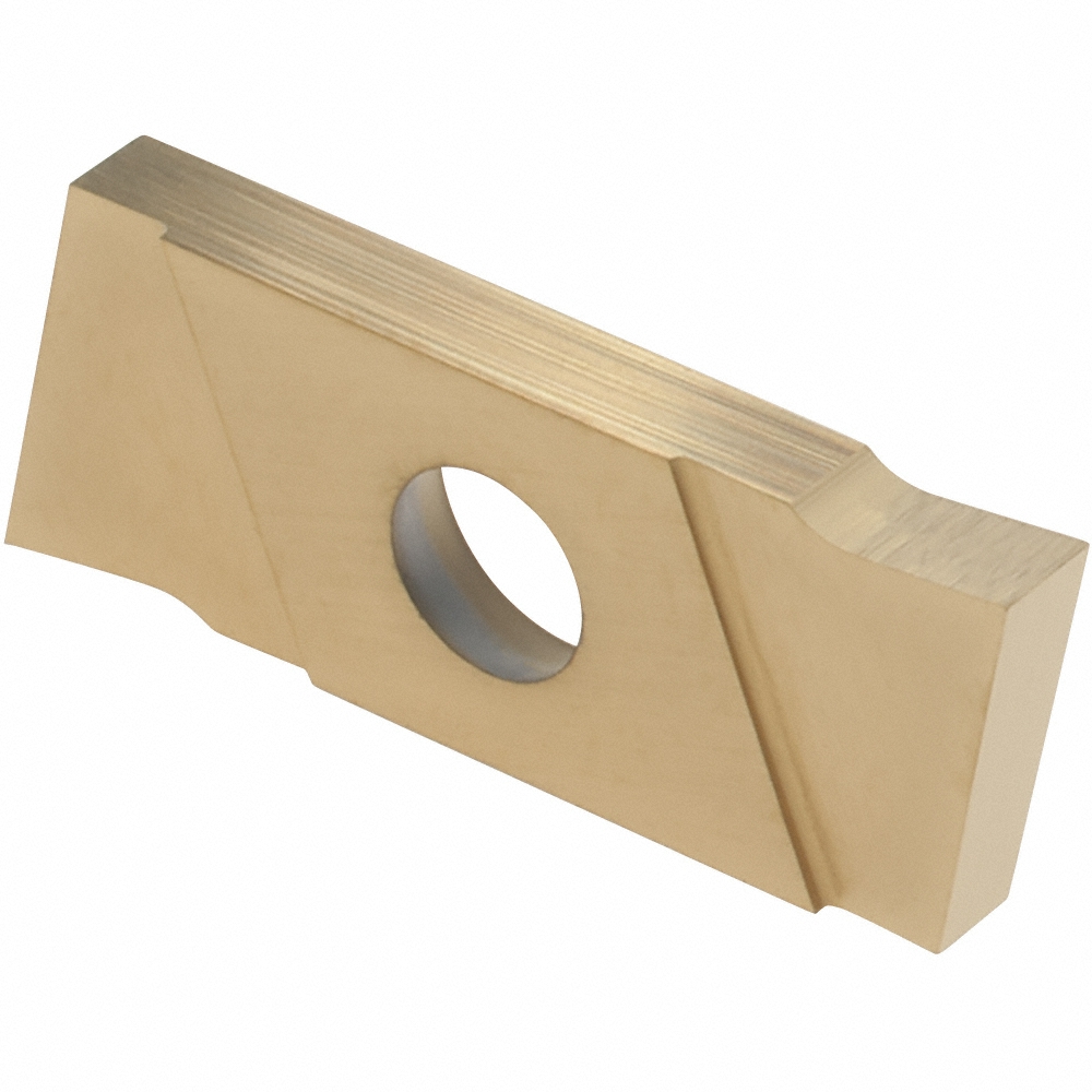 NIKCOLE MINI-SYSTEMS Cutoff Insert: GIE-7-GP-1.0 R-N  C5, Carbide, 1.00 mm Cutting Width, 0.0390" Cutting Width - GIE7GP1.OR-N C5