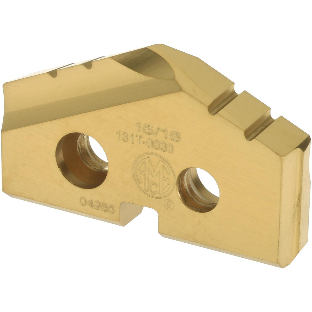 Allied Machine and Engineering Spade Drill Insert: 1-3/8" Dia, Seat Size 2, High Speed Steel, 132 deg Point - 132T-0112