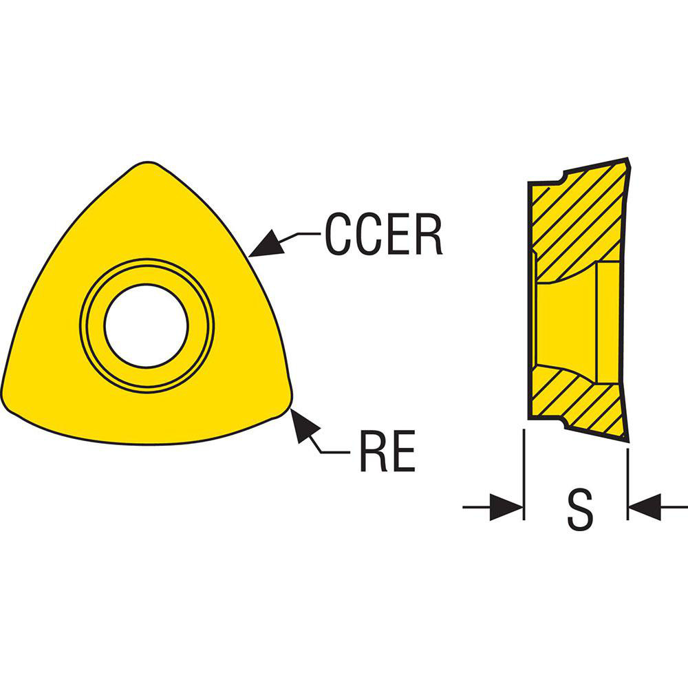 Seco Milling Insert: ANSI 218.19-100T-M06, ISO 218.19-100T-M06, F40M, Solid Carbide - 00023601