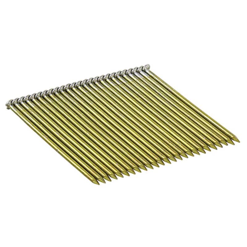 DEWALT 3 in. x 0.120 in. Wire Bright Finish Steel Round-Head Collated Framing Nails (2,000 per Box) - DWS10D-FH