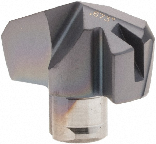 Iscar Replaceable Drill Tips: ICP0673 IC908, 0.6730" Dia, 17.09 mm Dia, 140 deg Point,  IC908 - 5508572
