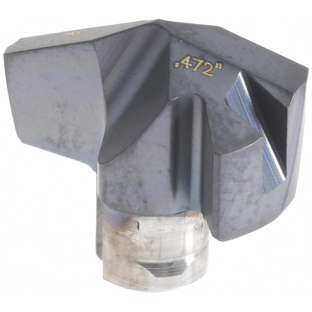 Iscar Replaceable Drill Tips: ICP0472 IC908, 0.4720" Dia, 11.99 mm Dia, 140 deg Point,  IC908 - 5506637